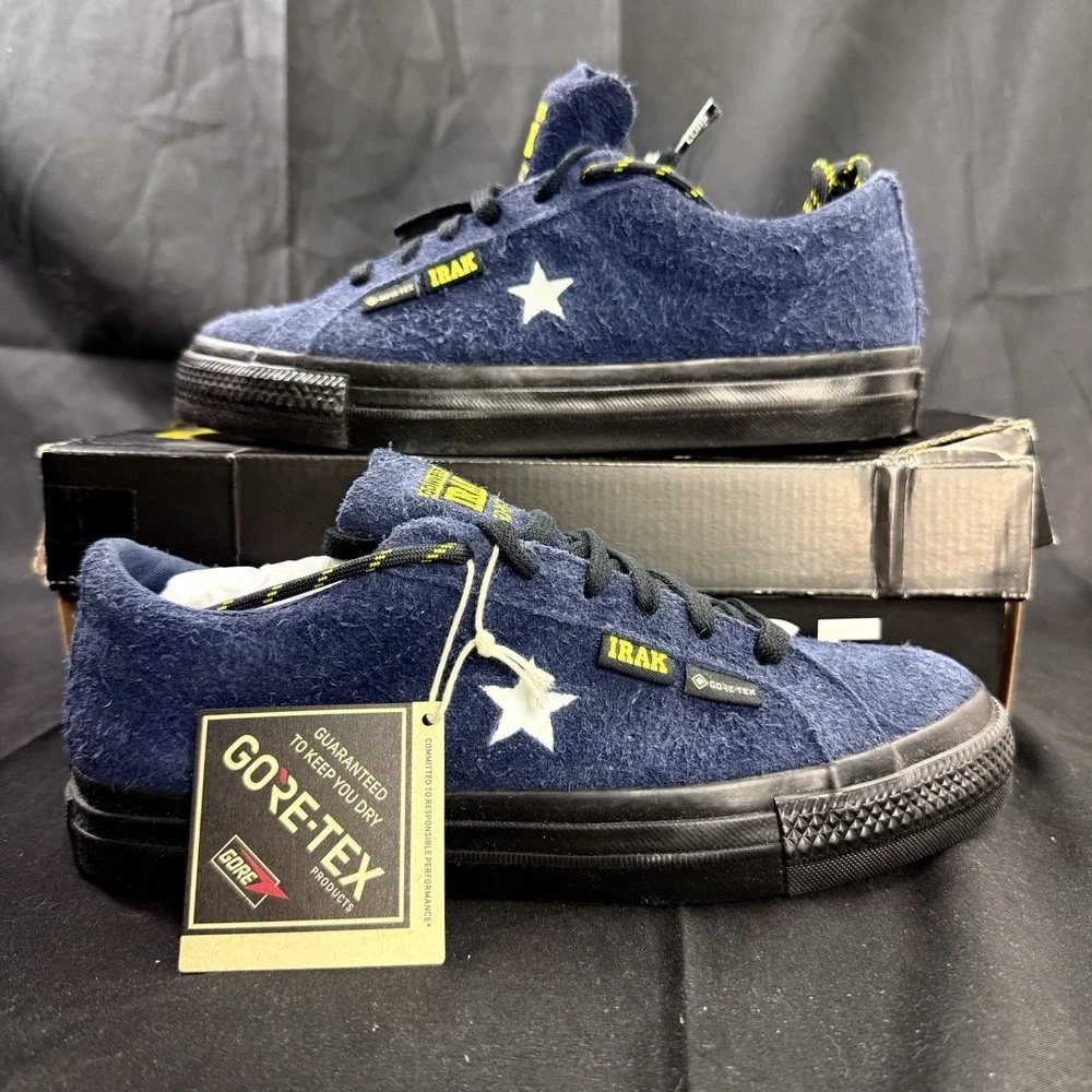 Converse One Star Pro Low Top Irak Gore‎ Tex Suede Navy (A13646C) Mens 6 W 7.5